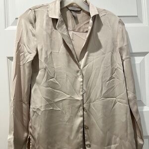 H&M satin small women’s button down